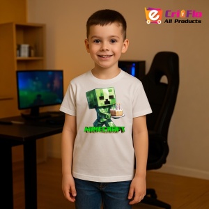 Tricou Minecraft Arc De Lemn Tricou Alb Copii | Dama | Barbat - Img 31