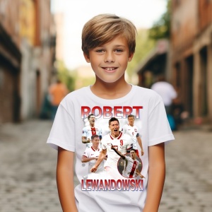Tricou personalizat pentru copii cu Robert Lewandowski - Img 1