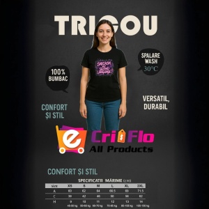Tricou Sarcasm My Second Language Text Roz, Copii | Dama | Barbat, culoare negru - Img 11