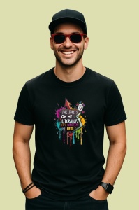 Tricou The Joke Is On Me Sarcastic, Copii | Dama | Barbat, culoare negru - Img 2