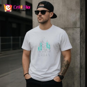 Tricou Urban Cladiri Design Minimal, Copii | Dama | Barbat - Img 4