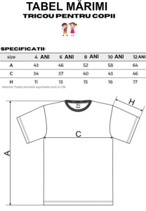 Tricouri Copii Simple Băieți și Fete - Set 5 Bucăți - Img 13