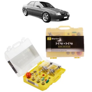 Kit trusa Set becuri H4 compatibila cu ALFA ROMEO 164 (164_) din 1987-1998, bec far, semnalizare , pozitie, iluminare numar, frana, plafoniera, stop frana