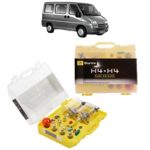 Kit trusa Set becuri H4 compatibila cu CITROEN JUMPER I Bus (230P) din 1994-2002, bec far, semnalizare , pozitie, iluminare numar, frana, plafoniera, stop frana