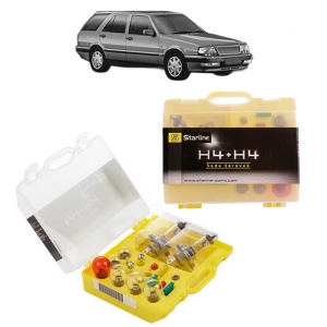 Kit trusa Set becuri H4 compatibila cu LANCIA THEMA SW (834_) din 1987-1994, bec far, semnalizare , pozitie, iluminare numar, frana, plafoniera, stop frana