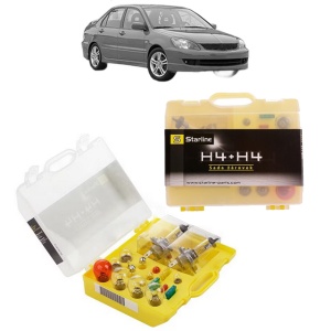 Kit trusa Set becuri H4 compatibila cu MITSUBISHI LANCER VII (CS_A, CT_A) din 2000-2013, bec far, semnalizare , pozitie, iluminare numar, frana, plafoniera, stop frana