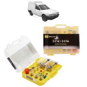 Kit trusa Set becuri H4 compatibila cu NISSAN SUNNY III Estate Van (Y10) din 1990-2000, bec far, semnalizare , pozitie, iluminare numar, frana, plafoniera, stop frana