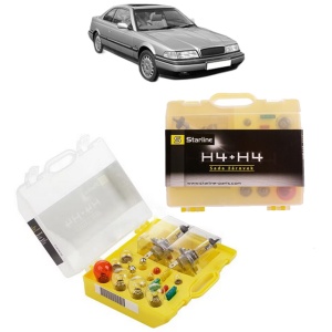 Kit trusa Set becuri H4 compatibila cu ROVER 800 Coupe din 1992-1999, bec far, semnalizare , pozitie, iluminare numar, frana, plafoniera, stop frana