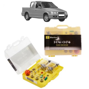 Kit trusa Set becuri H4 compatibila cu SKODA FELICIA I Pickup (6UF, 6U7) din 1997-2002, bec far, semnalizare , pozitie, iluminare numar, frana, plafoniera, stop frana