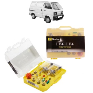 Kit trusa Set becuri H4 compatibila cu SUZUKI SUPER CARRY Bus (ED) din 1985-1999, bec far, semnalizare , pozitie, iluminare numar, frana, plafoniera, stop frana