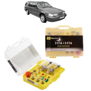 Kit trusa Set becuri H4 compatibila cu VOLVO 960 Kombi (965) din 1990-1994, bec far, semnalizare , pozitie, iluminare numar, frana, plafoniera, stop frana