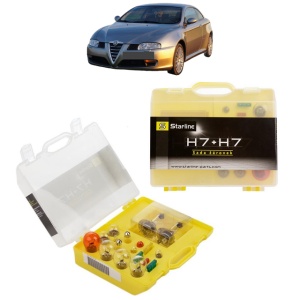 Kit trusa Set becuri H7 compatibila cu ALFA ROMEO GT (937_) din 2003-2010, bec far, semnalizare , pozitie, iluminare numar, frana, plafoniera, stop frana