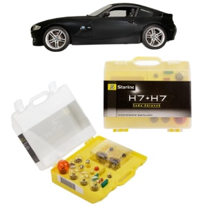 Kit trusa Set becuri H7 compatibila cu BMW Z4 Coupe (E86) din 2006-2008, bec far, semnalizare , pozitie, iluminare numar, frana, plafoniera, stop frana