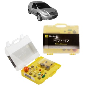 Kit trusa Set becuri H7 compatibila cu CHRYSLER RAM VAN Van (RG) din 2005-2009, bec far, semnalizare , pozitie, iluminare numar, frana, plafoniera, stop frana