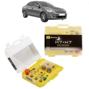 Kit trusa Set becuri H7 compatibila cu CITROEN C-ELYSEE (DD_) din 2012-2018, bec far, semnalizare , pozitie, iluminare numar, frana, plafoniera, stop frana