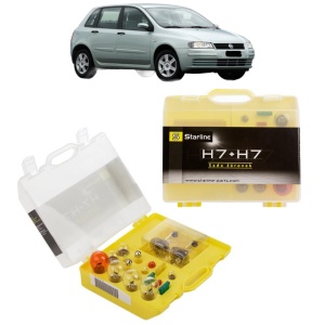 Kit trusa Set becuri H7 compatibila cu FIAT STILO VAN (192_) din 2001-2008, bec far, semnalizare , pozitie, iluminare numar, frana, plafoniera, stop frana