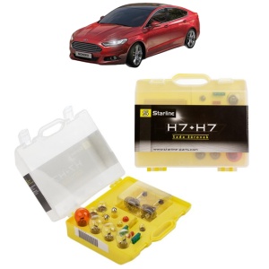 Kit trusa Set becuri H7 compatibila cu FORD MONDEO V Hatchback (CE) din 2014-2019, bec far, semnalizare , pozitie, iluminare numar, frana, plafoniera, stop frana