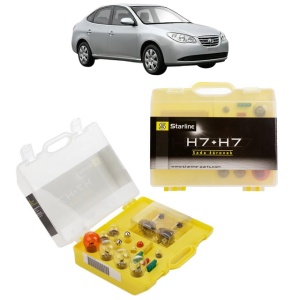 Kit trusa Set becuri H7 compatibila cu HYUNDAI ELANTRA IV Saloon (HD) din 2005-2013, bec far, semnalizare , pozitie, iluminare numar, frana, plafoniera, stop frana