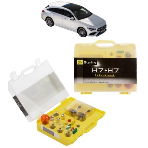 Kit trusa Set becuri H7 compatibila cu MERCEDES-BENZ CLA Shooting Brake (X118) din 2019-2023, bec far, semnalizare , pozitie, iluminare numar, frana, plafoniera, stop frana