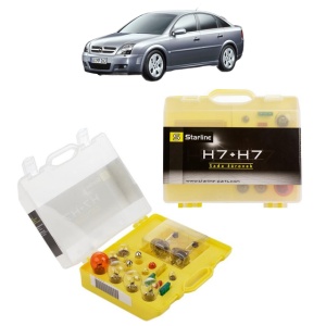 Kit trusa Set becuri H7 compatibila cu OPEL VECTRA C GTS (Z02) din 2002-2009, bec far, semnalizare , pozitie, iluminare numar, frana, plafoniera, stop frana
