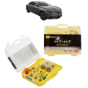 Kit trusa Set becuri H7 compatibila cu RENAULT TALISMAN (LP_) din 2015-2022, bec far, semnalizare , pozitie, iluminare numar, frana, plafoniera, stop frana