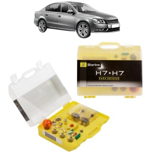 Kit trusa Set becuri H7 compatibila cu Volkswagen PASSAT B7 (362) din 2010-2014, bec far, semnalizare , pozitie, iluminare numar, frana, plafoniera, stop frana