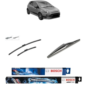 Set 3 stergatoare ABARTH PUNTO EVO din 2009-2012, Bosch Aerotwin Multi, din cauciuc siliconat rezistent