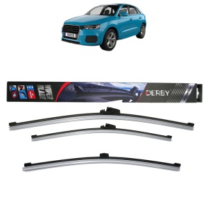 Set 3 stergatoare AUDI Q3 (F3B) din 2018-2024, Derby, din cauciuc siliconat rezistent