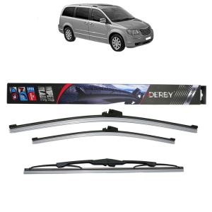 Set 3 stergatoare CHRYSLER TOWN & COUNTRY din 2011-2016, Derby, din cauciuc siliconat rezistent