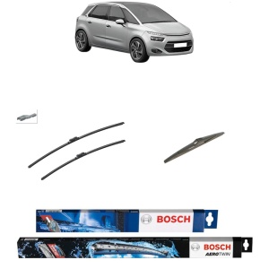 Set 3 stergatoare CITROEN C4 GRAND PICASSO II (DA_, DE_) din 2013-2018, Bosch Aerotwin, din cauciuc siliconat rezistent