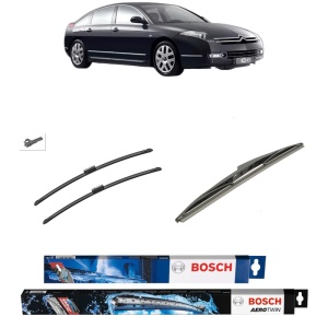 Set 3 stergatoare CITROEN C6 (TD_) din 2005-2012, Bosch Aerotwin, din cauciuc siliconat rezistent