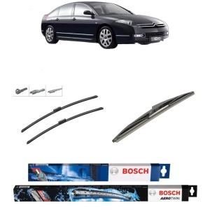 Set 3 stergatoare CITROEN C6 (TD_) din 2005-2012, Bosch Aerotwin Multi, din cauciuc siliconat rezistent