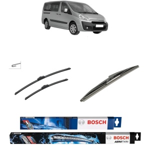 Set 3 stergatoare CITROEN JUMPY II (VF7) din 2007-2016, Bosch Aerotwin Retrofit, din cauciuc siliconat rezistent