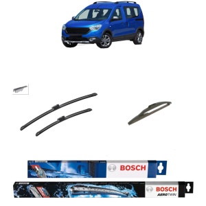 Set 3 stergatoare DACIA DOKKER MPV (KE_) din 2012-2021, Bosch Aerotwin, din cauciuc siliconat rezistent