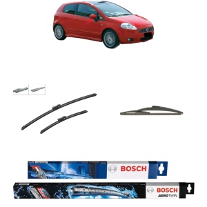 Set 3 stergatoare FIAT PANDA (312_, 319_) din 2012-2022, Bosch Aerotwin, din cauciuc siliconat rezistent