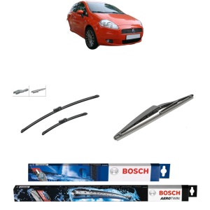 Set 3 stergatoare FIAT PUNTO (199_) din 2012-2018, Bosch Aerotwin Multi, din cauciuc siliconat rezistent