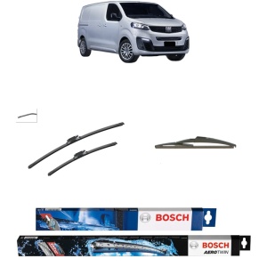 Set 3 stergatoare FIAT SCUDO Van din 2022-2025, Bosch Aerotwin, din cauciuc siliconat rezistent