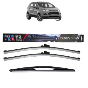 Set 3 stergatoare FORD ECOSPORT din 2012-2022, Derby, din cauciuc siliconat rezistent