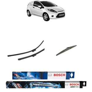 Set 3 stergatoare FORD FIESTA VI Van din 2008-2017, Bosch Aerotwin, din cauciuc siliconat rezistent