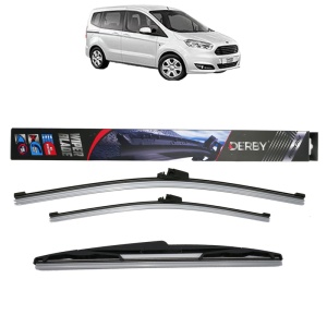 Set 3 stergatoare FORD TOURNEO COURIER B460 MPV din 2014-2023, Derby, din cauciuc siliconat rezistent