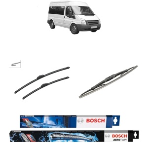Set 3 stergatoare FORD TRANSIT Bus (FD_ _, FB_ _, FS_ _, FZ_ _, FC_ _) din 2000-2014, Bosch Aerotwin Retrofit, din cauciuc siliconat rezistent