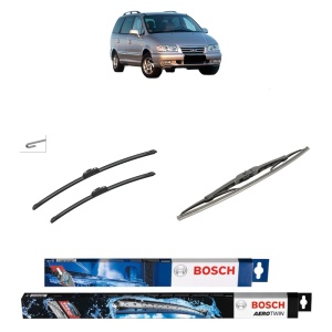 Set 3 stergatoare HYUNDAI HIGHWAY VAN din 2000-2004, Bosch Aerotwin Retrofit, din cauciuc siliconat rezistent