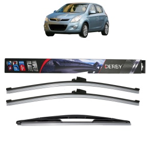 Set 3 stergatoare HYUNDAI i20 I (PB, PBT) din 2008-2015, Derby, din cauciuc siliconat rezistent