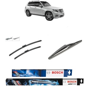 Set 3 stergatoare MERCEDES-BENZ GLK-CLASS (X204) din 2008-2015, Bosch Aerotwin, din cauciuc siliconat rezistent