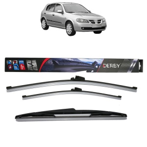 Set 3 stergatoare NISSAN ALMERA II Hatchback (N16) din 2000-2006, Derby, din cauciuc siliconat rezistent