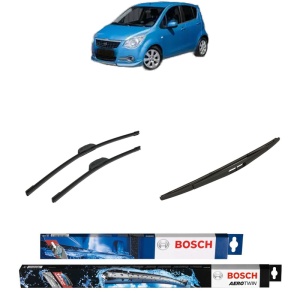 Set 3 stergatoare OPEL AGILA B (H08) din 2008-2014, Bosch Aerotwin Retrofit, din cauciuc siliconat rezistent