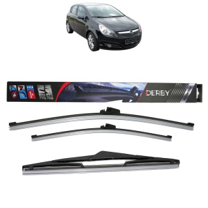 Set 3 stergatoare OPEL CORSA D (S07) din 2006-2014, Derby, din cauciuc siliconat rezistent
