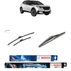 Set 3 stergatoare PEUGEOT 2008 II (UD_, US_, UY_, UJ_, UR_, UC_) din 2019-2025, Bosch Aerotwin, din cauciuc siliconat rezistent
