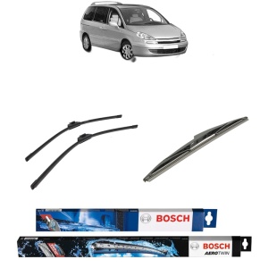Set 3 stergatoare PEUGEOT 807 (EB_) din 2002-2010, Bosch Aerotwin Retrofit, din cauciuc siliconat rezistent