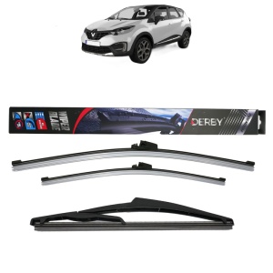 Set 3 stergatoare RENAULT CAPTUR I (J5_, H5_) din 2013-2023, Derby, din cauciuc siliconat rezistent